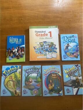 Abeka Grade 1  Readers & Video Manual 1st grade Homeschool Curriculum B-E, H